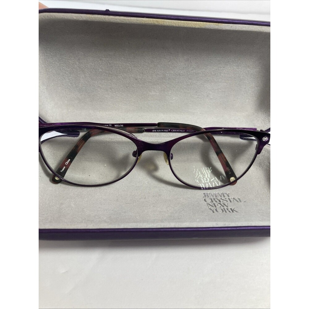 Jimmy Crystal New York Swarovski Crystals  Purple Frames Milo’s 140